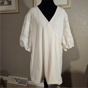Elegant Cream Women's Top